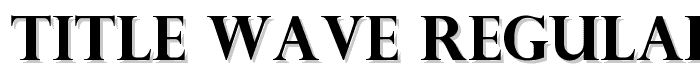 Title Wave Regular font